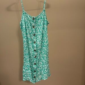 Billabong green floral mini dress